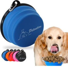 Produktbild von Petsation Faltbarer Reisenapf für Hunde aus Silikon Blau 1500 ml - 1500 ml