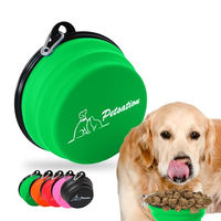 Produktbild von Petsation Faltbarer Reisenapf für Hunde aus Silikon Grün 1000 ml