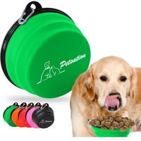 Produktbild von Petsation Faltbarer Reisenapf für Hunde aus Silikon Grün 2 x 350 ml