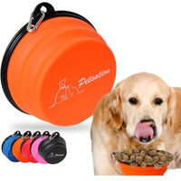 Produktbild von Petsation Faltbarer Reisenapf für Hunde aus Silikon Orange 2x 1000 ml - 2 x 1000 ml