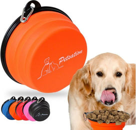 Petsation Faltbarer Reisenapf für Hunde aus Silikon Rot 1000 ml - 1000 ml – Bild 1 von 12