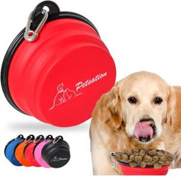 Petsation Faltbarer Reisenapf für Hunde aus Silikon Rot 350 ml - 350 ml – Bild 1 von 8