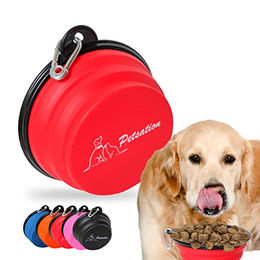 Petsation Faltbarer Reisenapf für Hunde aus Silikon Set Rot 1000ml und 350ml - 2 x 1000 ml – Bild 1 von 9