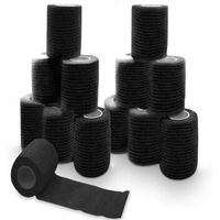 Produktbild von Petsation Gamaschen aus Baumwolle Schwarz 10cm 12 Stück - 12 x 10 cm