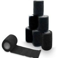 Produktbild von Petsation Gamaschen zur Wundpflege aus Baumwolle schwarz 10cm x 4,5m 6 Stück