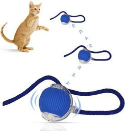 Petsation Interaktiver Katzenball Blau aus Kunststoff für alle Altersstufen – Bild 1 von 3