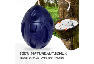 Petsation Kauspielzeug für Hunde aus Naturkautschuk Blau Mittel – Bild 1 von 2