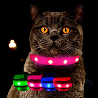 Produktbild von Petsation LED Katzenhalsband Rosa Größe S mit Akku - 1 Stk.
