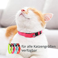 Produktbild von Petsation LED Leuchthalsband für Katzen in Blau Größe M-L mit wiederaufladbarem Akku - 1 Stk.