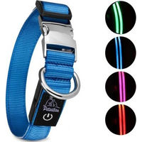 Produktbild von Petsation Leuchthalsband für Hunde aus Nylon in Blau Größe S - 1 Stk.