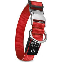 Produktbild von Petsation Leuchthalsband für Hunde aus Nylon in Rot Größe M - 1 Stk.
