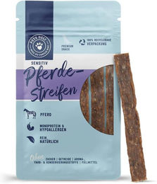 Produktbild von PetsDeli Hundesnacks Sensitive Pferd Trockenfleisch Streifen hypoallergen