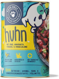 Produktbild von PetsDeli Premium Nassfutter Junior Rind & Huhn für Welpen und Junghunde 400g Dose - 6 x 400 g