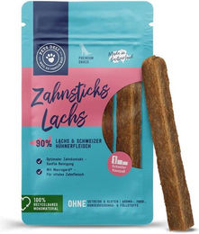 Produktbild von PetsDeli Zahnpflege-Snack Zahnsticks Lachs für Hunde 70g