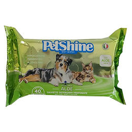 PETSHINE Desinfektionstücher für Hunde und Katzen mit Aloe Vera, alkoholfrei und parabenfrei, 40 Stück – Bild 1 von 1