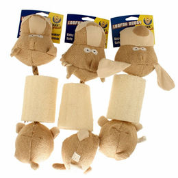 PetSport Loofah Buddy Kauspielzeug für Hunde aus Stoff in Beige – Bild 1 von 2