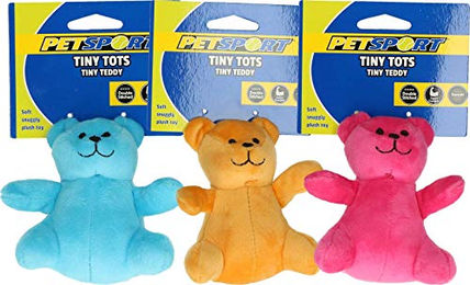 PetSport Tiny Tots Plüschspielzeug Teddy Braun - 10 cm – Bild 1 von 2