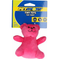 Produktbild von Petsport Tiny Tots Teddy Plüschspielzeug Rosa - 1 Stk.