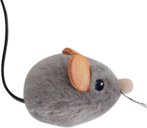 Produktbild von Petstages Catstages Katzenspielzeug Squeak Squeak Mouse aus Plüsch in Braun und Grau