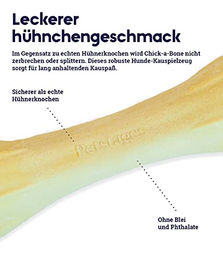 Petstages Chick-A-Bone Kauspielzeug für Welpen mit Huhn Geschmack in Beige Größe M - 1 Stk. – Bild 1 von 3