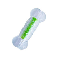 Produktbild von Petstages Crunchcore Bone Kauspielzeug für Hunde aus Gummi Größe S Transparent Grün