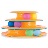 Produktbild von Petstages Tower of Tracks Intelligenzspielzeug für Kitten in Orange aus Kunststoff