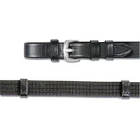 Produktbild von PetStar Gurtzügel mit Stegen aus Leder für Warmblut Pferde in Schwarz