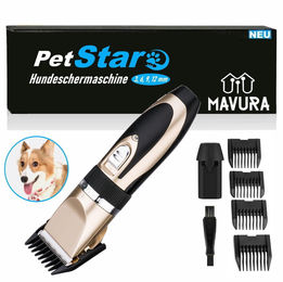 PetStar Premium Profi Akku Schermaschine für Hund und Katze mit Keramikschneidern in Schwarz – Bild 1 von 6