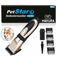 Produktbild von PetStar Premium Profi Akku Schermaschine für Hund und Katze mit Keramikschneidern in Schwarz