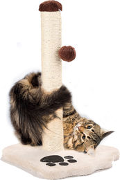 PETSTORY Katzenkratzbaum Beige mit Sisal für kleine bis mittelgroße Katzen 44 cm – Bild 1 von 2