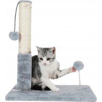 Produktbild von PETSTORY Kratzsäule für Katzen aus Plüsch und Sisal in Grau