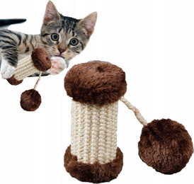 PETSTORY Kratzspielzeug für Katzen mit Sisal und Glocken 10x5cm – Bild 1 von 1