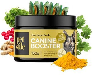Petsy Labs Petstile Canine Booster für Hunde Adult zur Unterstützung von Gelenken, Haut, Fell und Verdauung 150g - 150 g – Bild 1 von 3