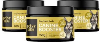 Petsy Labs Petstile Canine Booster Superfood-Pulver für Hunde mit Grünlippmuschel-Extrakt zur Unterstützung von Gelenken, Verdauung sowie Haut und Fell 3 x 150g - 3 x 150 g – Bild 1 von 7