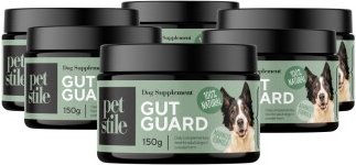 Petsy Labs Petstile Gut Guard Probiotisches und Präbiotisches Pulver für die Verdauung und das Immunsystem von Hunden 6 x 150g - 6 x 150 g – Bild 1 von 6