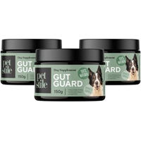 Produktbild von Petsy Labs Petstile Gut Guard Probiotisches und Präbiotisches Pulver für Hunde zur Unterstützung von Verdauung und Immunsystem 3 x 150g - 3 x 150 g