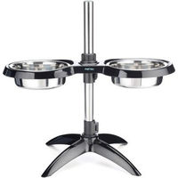 Produktbild von PetTec Erhöhter Hundenapf Doggy Bar XL Schwarz aus Melamin für große Hunde aller Altersstufen