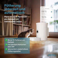 Produktbild von PetTec Futterautomat aus Edelstahl in Weiß