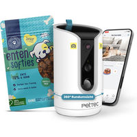 Produktbild von PetTec Hello Cam Haustier-Kamera mit Junior Enten Softies Belohnungssnack 200g - 200 g