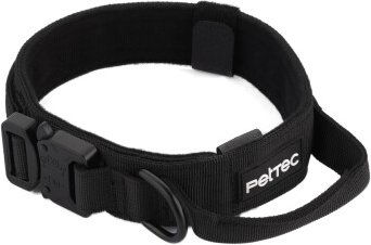 PetTec Hundehalsband und Schleppleine Set aus Neopren und Nylon, schwarz, S, wasserabweisend - 1 Stk. – Bild 1 von 5