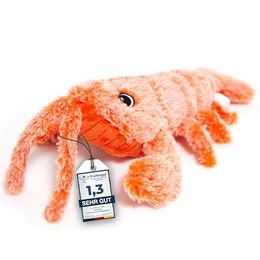 PetTec Interaktives Katzenspielzeug Elektrischer Hummer aus Plüsch mit Katzenminze in Orange - 1 Stk. – Bild 1 von 10