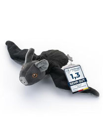 PetTec Interaktives Katzenspielzeug Fledermaus aus Plüsch in Grau mit USB-C Aufladung - 42 g – Bild 1 von 10