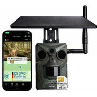 Produktbild von PetTec Pet Cam Trail 4G Haustier-Kamera mit Solar Panel und Cellular Funktion in Schwarz wasserdicht