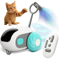 Produktbild von PetTec RC Auto interaktives Katzenspielzeug elektrisch mit automatischer Hindernisvermeidung aus Kunststoff