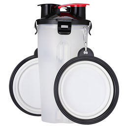 Pettimania 2-in-1 Reiseapf aus Silikon für Hunde mit 2 faltbaren Näpfen - 350 ml – Bild 1 von 5