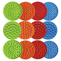 Pettimania Anti-Schling-Matte Slow Feeder aus Silikon für Hunde bunt mit Saugnäpfen – Bild 1 von 3