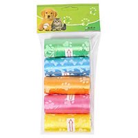 Produktbild von Pettimania Hundekotbeutel bunt 70 Stück - 5 x 14 Stk.