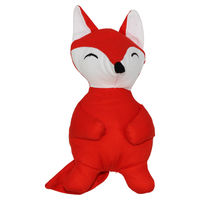 Produktbild von Pettimania Hundespielzeug Fuchs rot aus Baumwolle mit Quietschfunktion