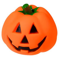 Produktbild von Pettimania Hundespielzeug Halloween Kürbis aus Gummi orange für kleine bis mittlere Hunde