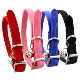 Produktbild von Pettimania Katzenhalsband aus Nylon mit Glöckchen und Schließe 31 x 1 cm